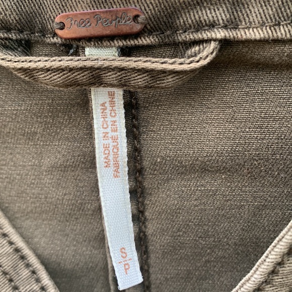 Free People military jacket romantic army green - Picture 7 of 9